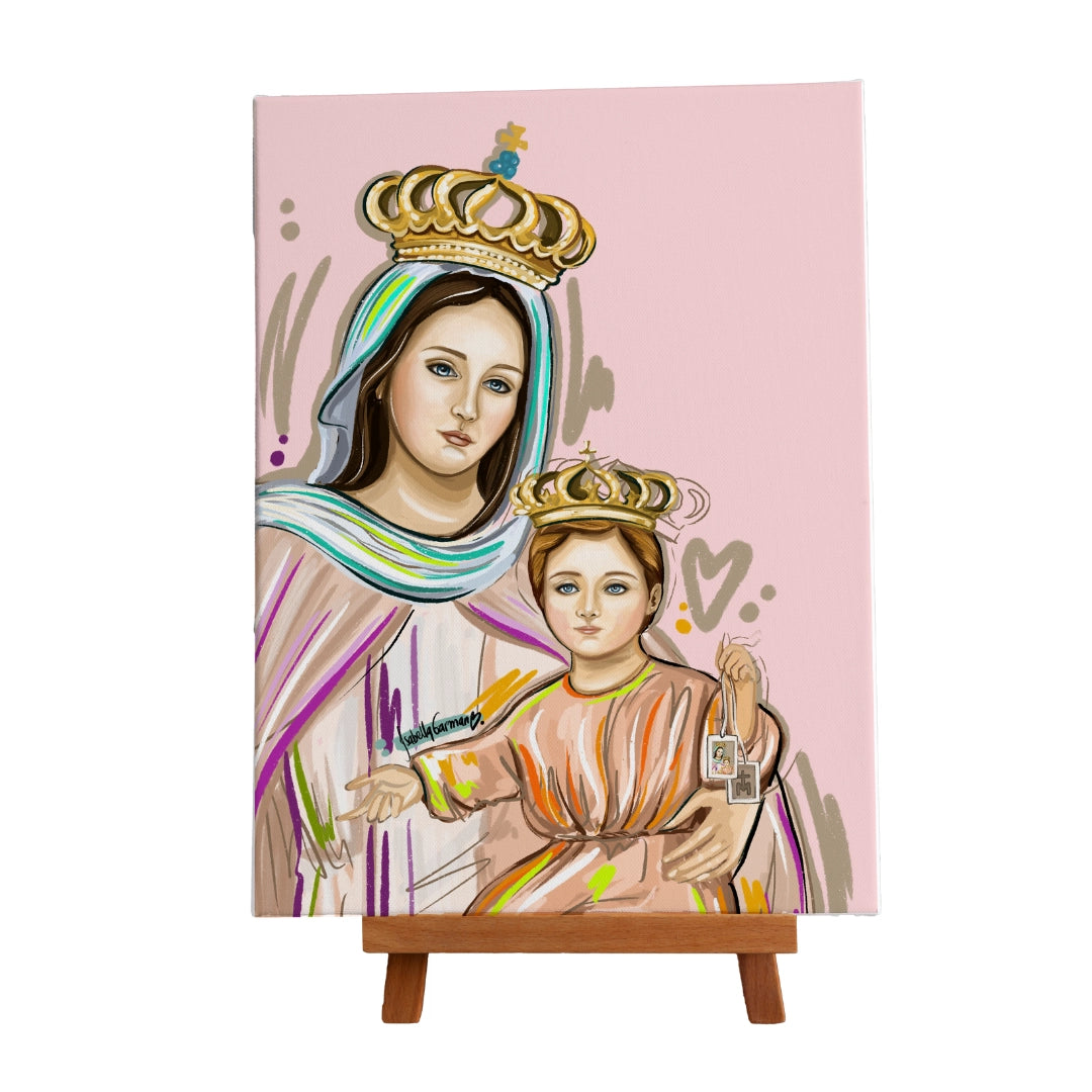 Virgen del carmen Ilustrada