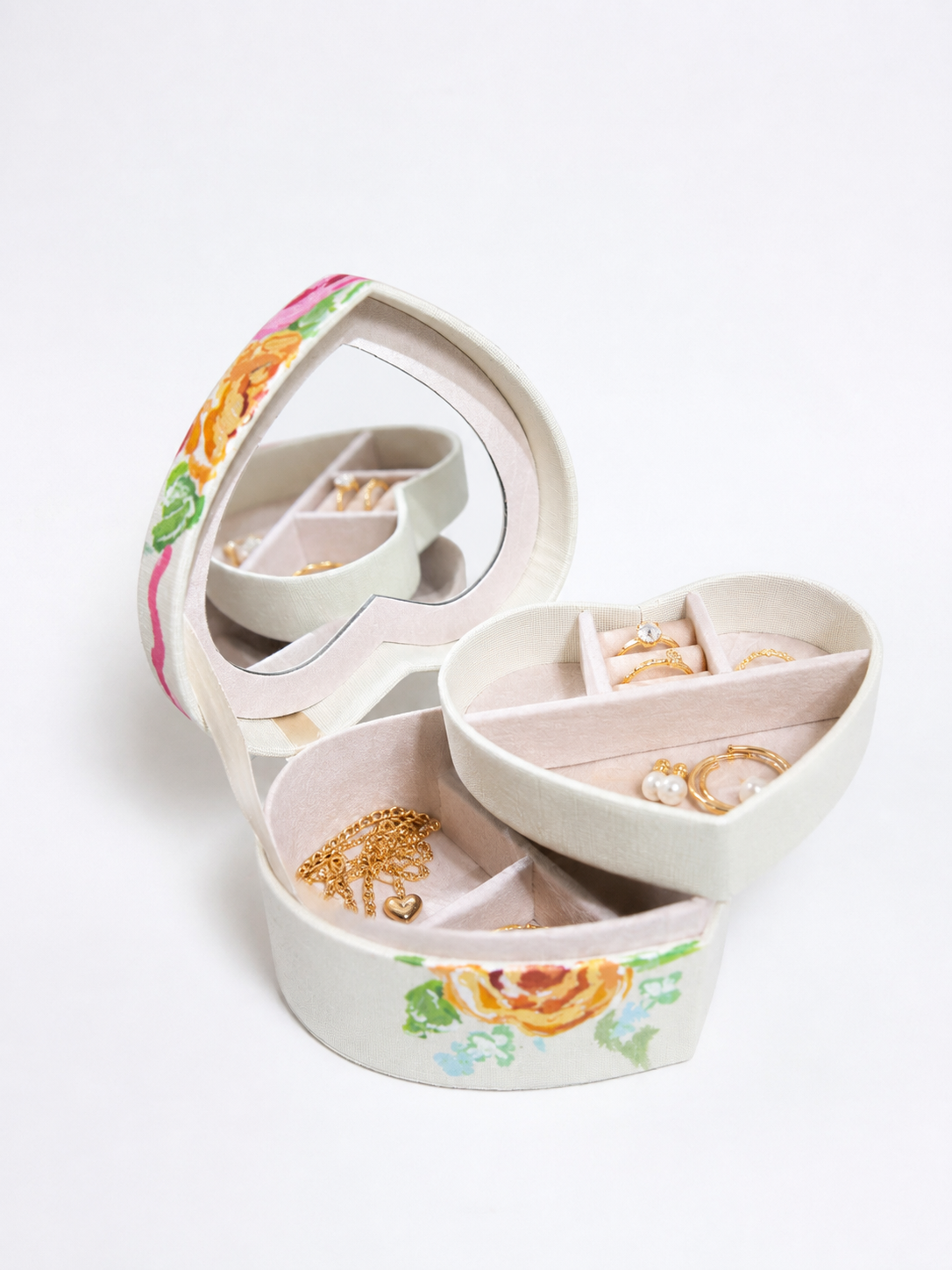 Joyero Corazon Floral