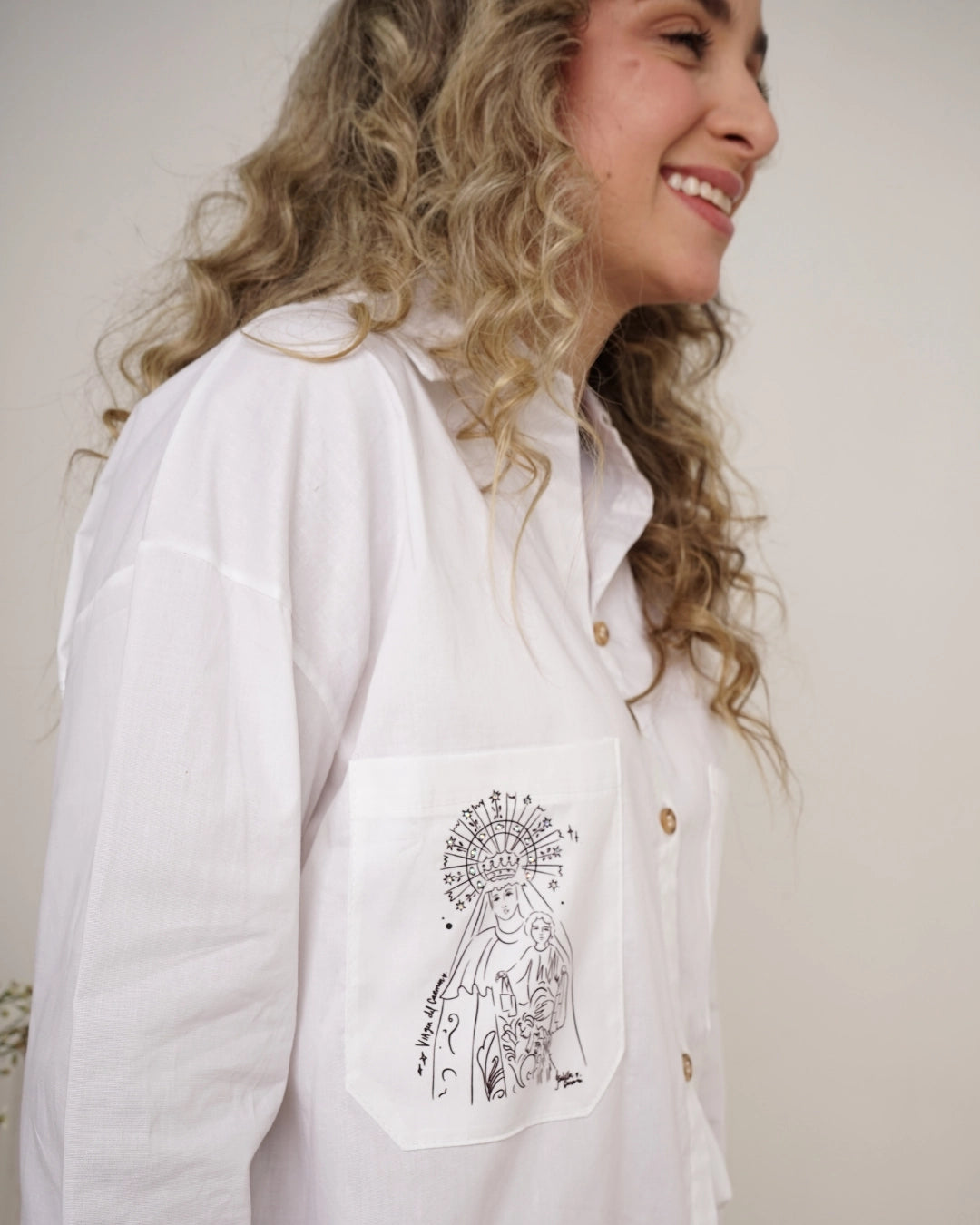 Camisa Virgen del Carmen - Lineal