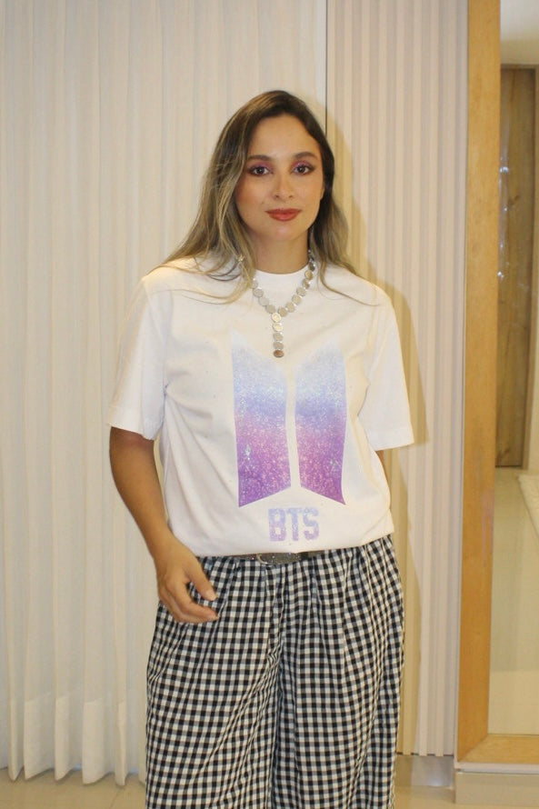 CAMISETA BTS BLANCA